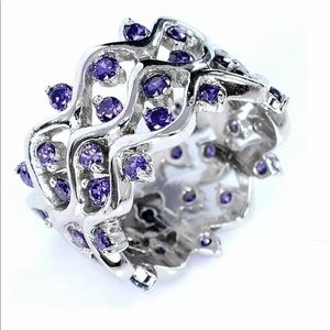 NWT Amethyst Sterling Fashion Ring Sz 7
